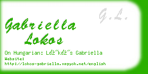 gabriella lokos business card